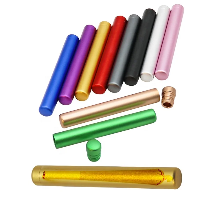 Водонепроницаемая алюминиевая трубка для хранения сигарет 110