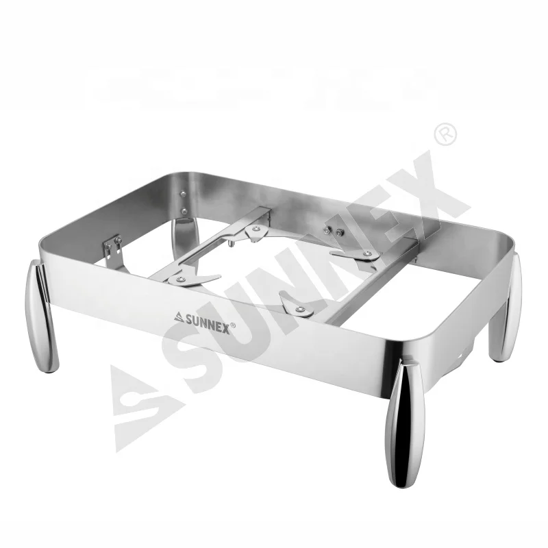 Sunnex Factory Direct Full Size Induction Chafer 8.5L Stainless Steel Buffet Server Chafing Dish for Catering/Hotel/Restaurant