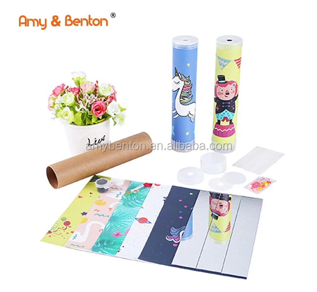 Hot Sale Amazon Good Quality Novelty Educational DIY Kaleidoscope Making Kit Toy