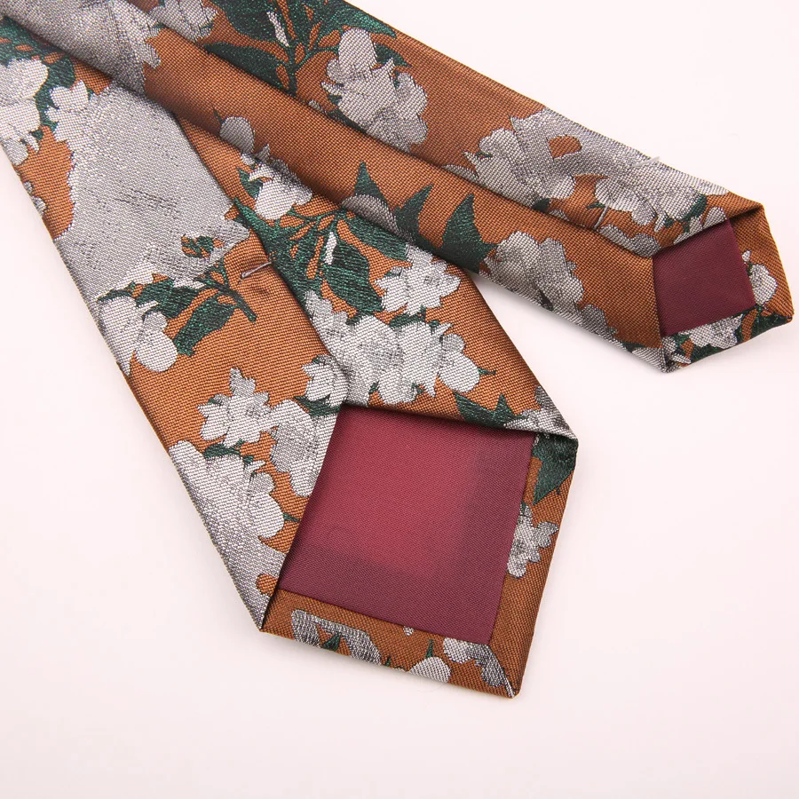 Мужские модные аксессуары цветочный галстук на заказ жаккардовый Цветочный Тонкий галстук узкий галстук для мужчин