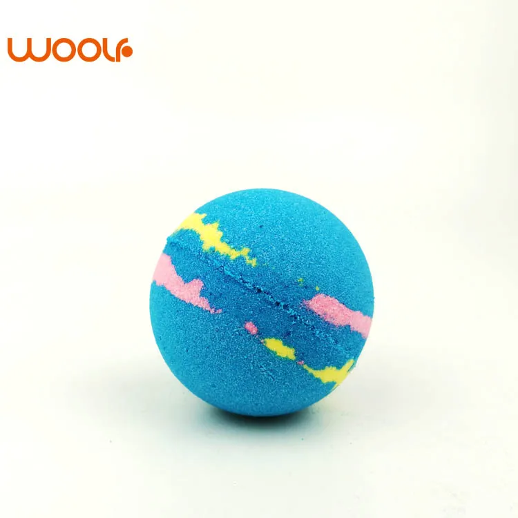 Wholesale Custom Ball Shape Rich Color Bubble Moisturizing Fizzy Bath Bombs
