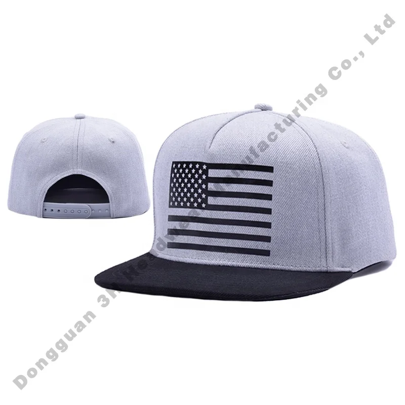 Wholesale Fashion 5 Panel Flat Brim Hip Hop Cotton Baseball Cap Gorras Custom Snapback Caps Hats with PVC Patchs