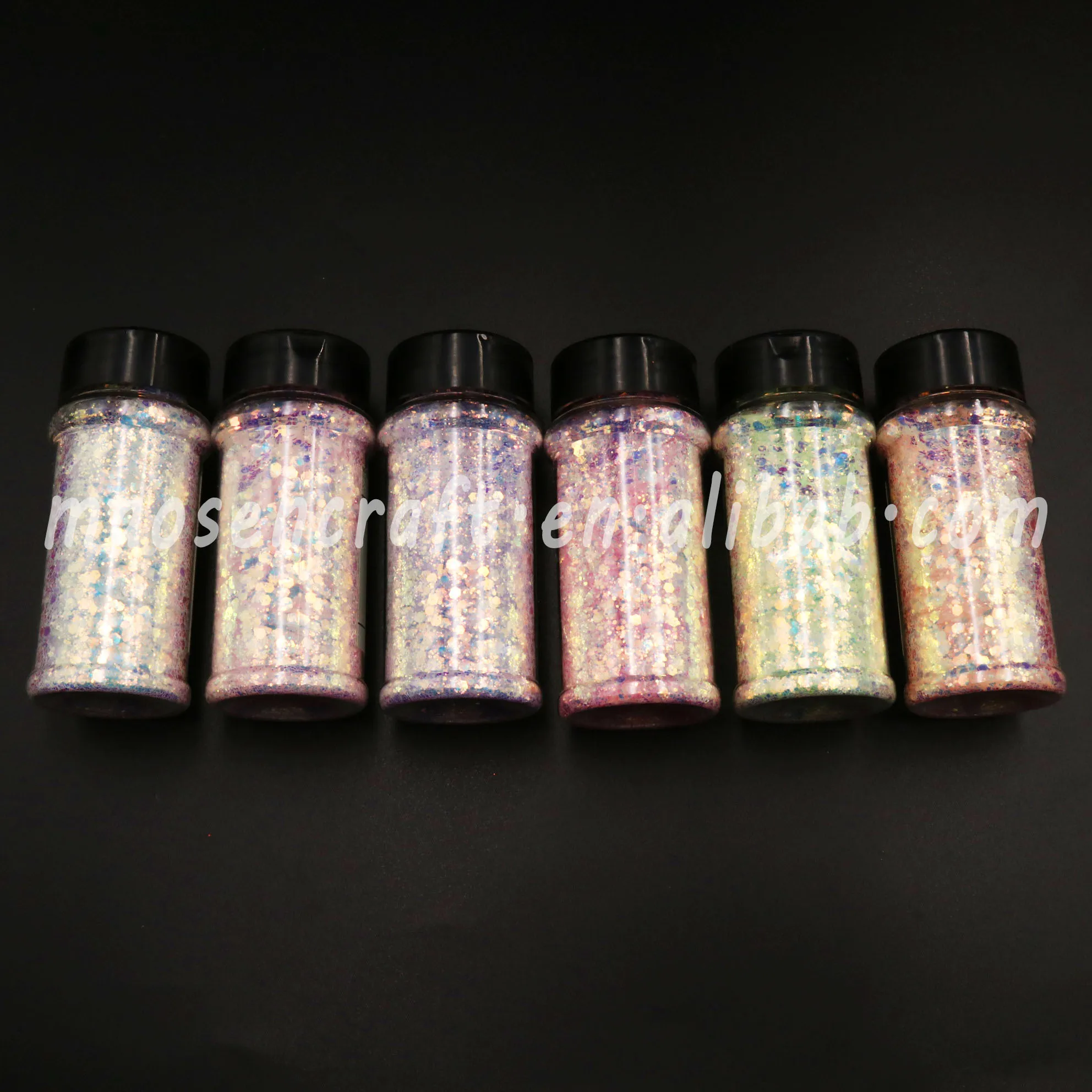 Top Opal смешанный полиэстер 2 унции бутылки шейкер блестящий для рукоделия оптом