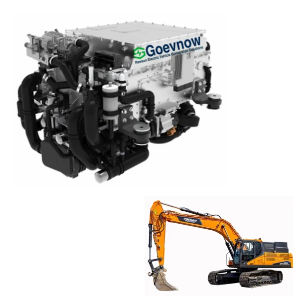 Renewable energy 120kw hydrogen cell fuel battery power supply DC540 water cooling for construction machine