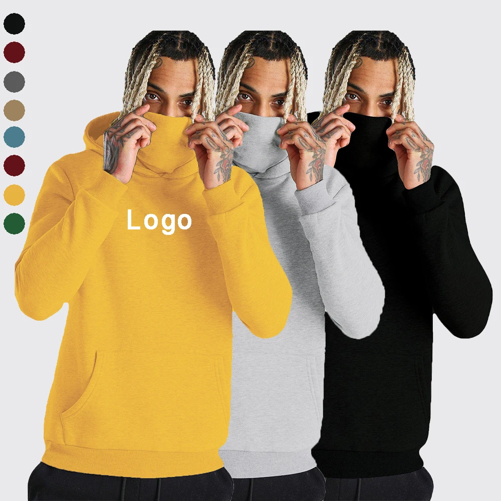 
New hot selling products plain Face Cover hoodies oversized mens hoodie for men Made In China Low Price 
