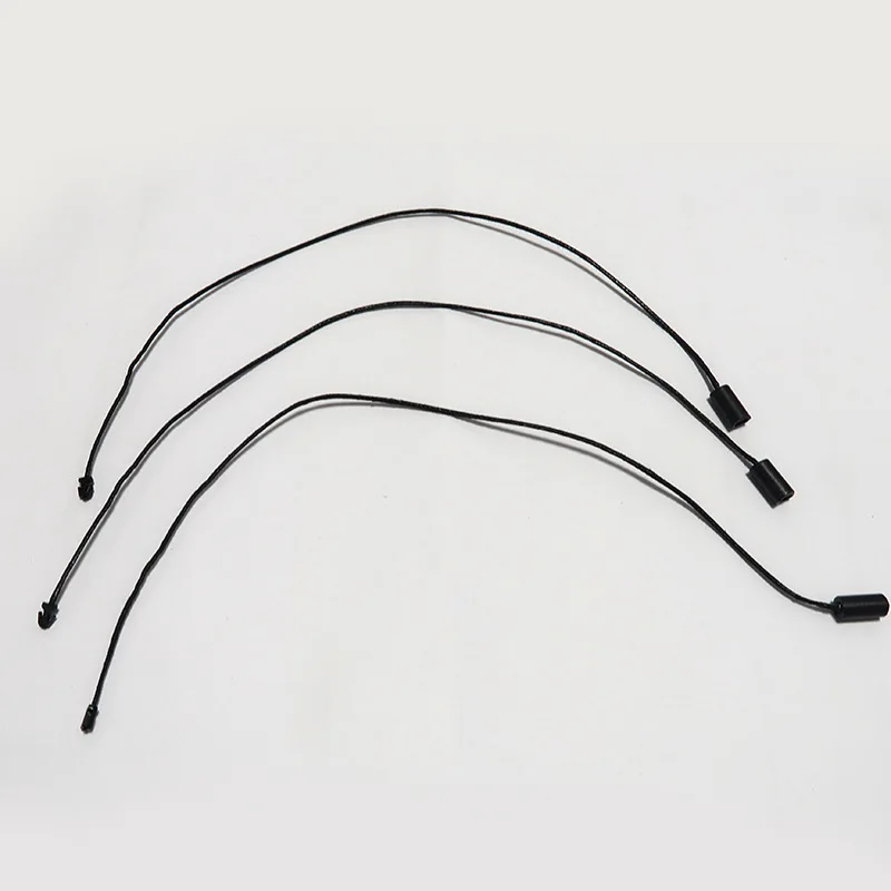 Cotton Clothes Garment Hang Tag String Wax Rope Snap Lock Pin Loop Fastener Ties For Tags