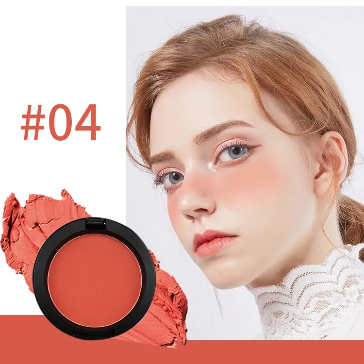 Meup Professional Custom Cosmetics Powder Cake Matte Blusher Brighten Foundation make up blush Rouge Makeup Blush Private Label