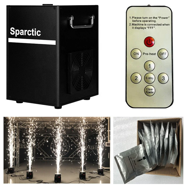 Factory Cold Fountain Fireworks for Wedding/Stage Special Effects Cold Spark Machine