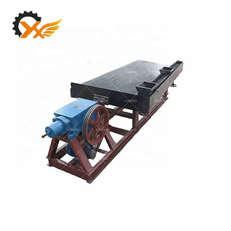 Small mini portable shaking table for separating gold tungsten tin tantalum niobium copper iron ore concentrator table