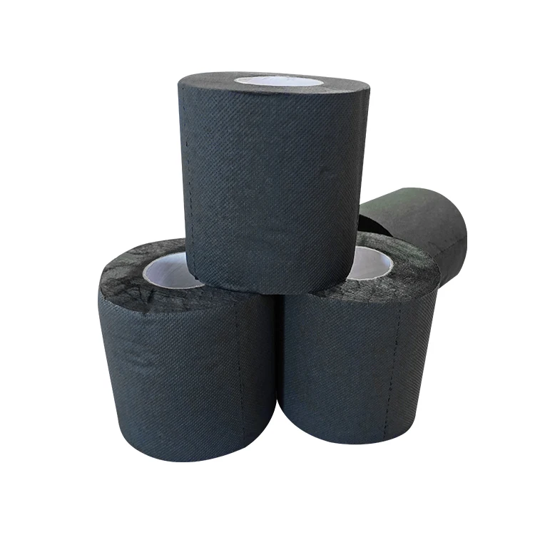 Hot selling full dot embossing black toilet tissue paper roll