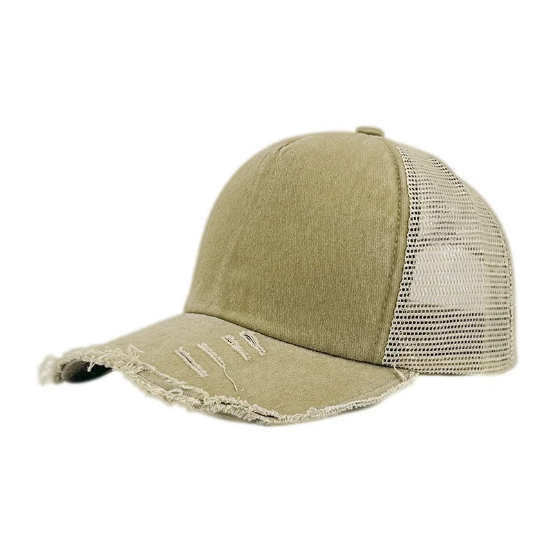 Custom blank logo old cowboy trucker hat classic retro embroidered printed baseball cap sports caps distressed trucker hat