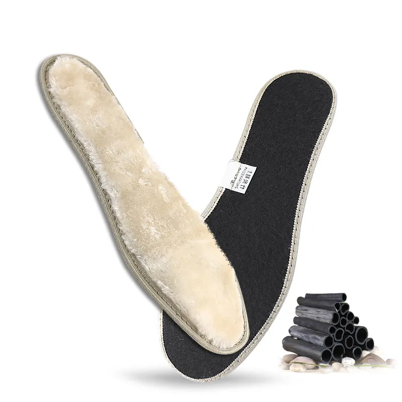 Fluffy Warm Shoe Inserts for Men Women Soft Wool-like Insoles Cushioned Winter Shoe Full Pads Comfort Warm Insoles