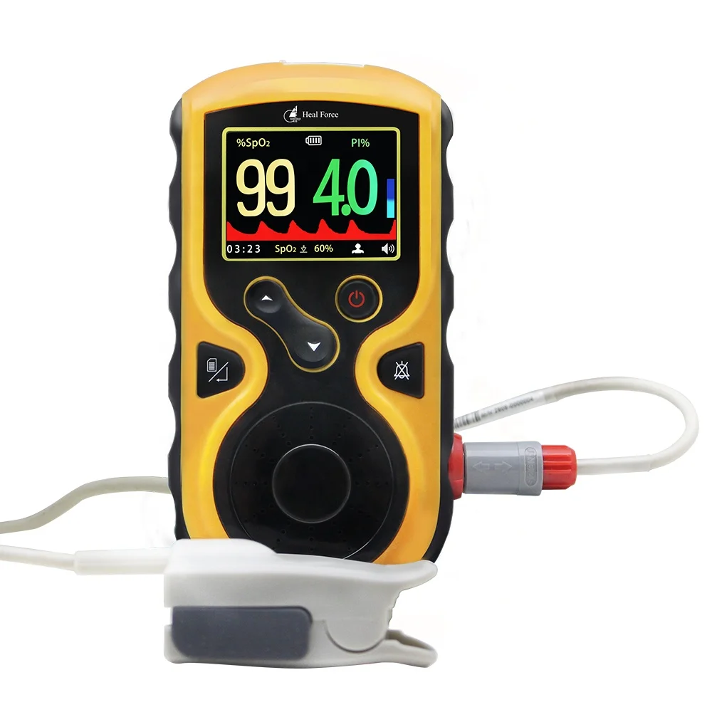 Измеритель пульса оксиметра Heal Force, ручной, с зондом Spo2 для взрослых и детей