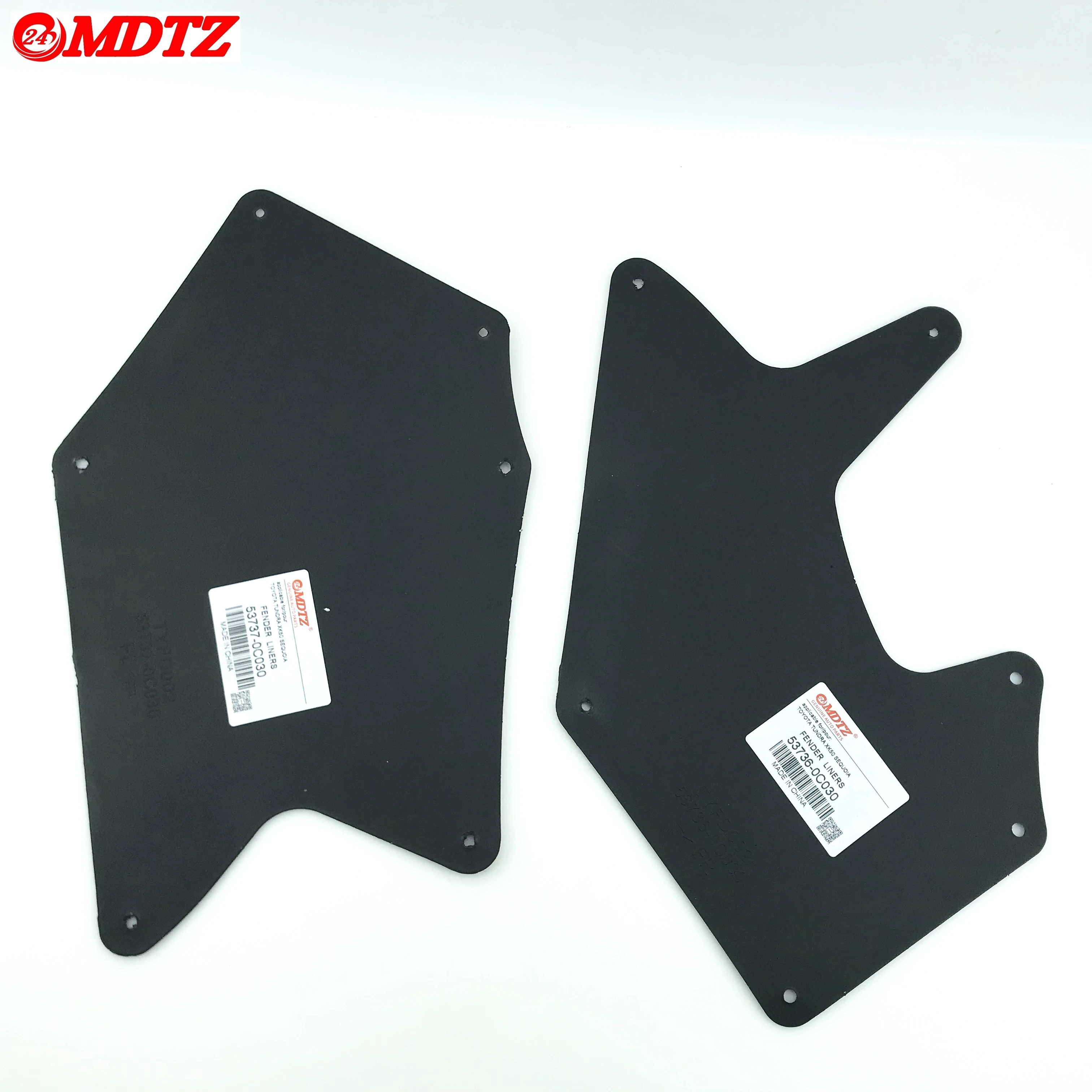 For Toyota Tundra XK50 Sequoia XK60 Mud Flaps Splash Guards Mudflaps Fender Liners Shield Apron Seal Flares Rubber 53739-0C020