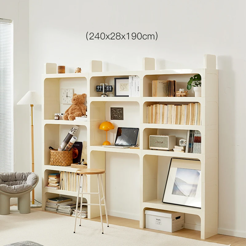 Nordic  modern  multi-function storage free combination bookshelf side table and shelf for living study room