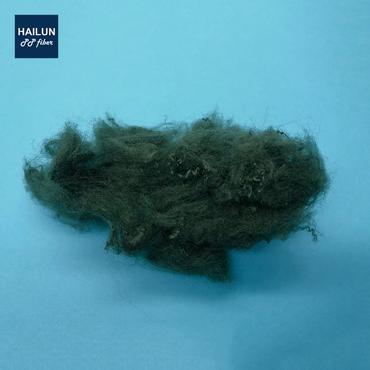 6D white high tenacity PP polypropylene staple fiber for geotextile