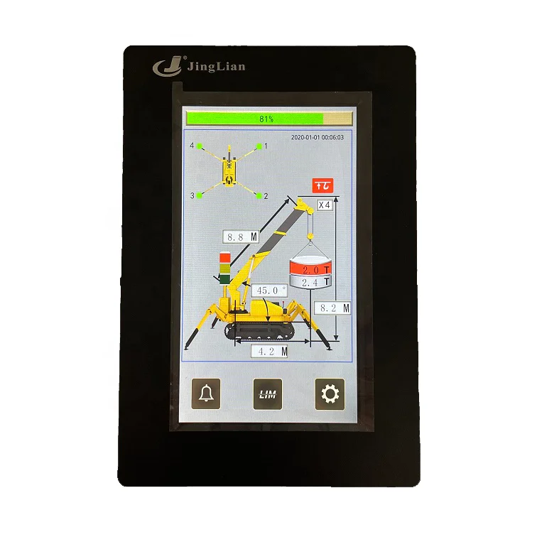 7 inch touch screen LMI Indicator for Spider Crane