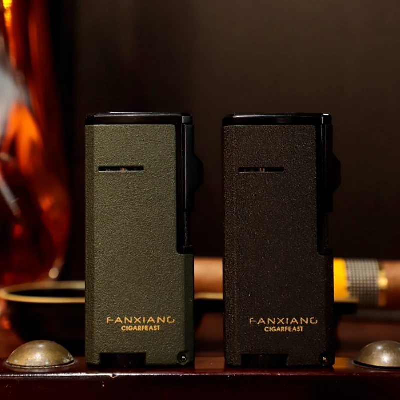 Wholesale metal lighter Adjustable flame smoke products Jet Lighter Refillable Butane Lighter