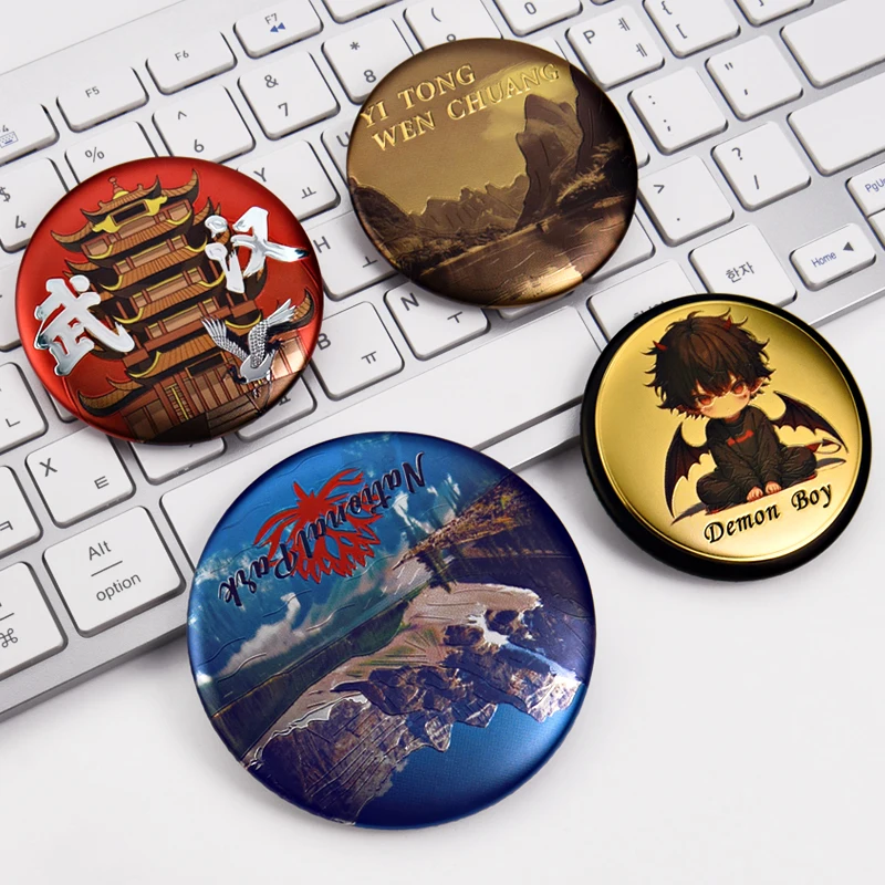 The latest button raised badge is suitable for cartoon star second Yuan performance commemorative badge customization