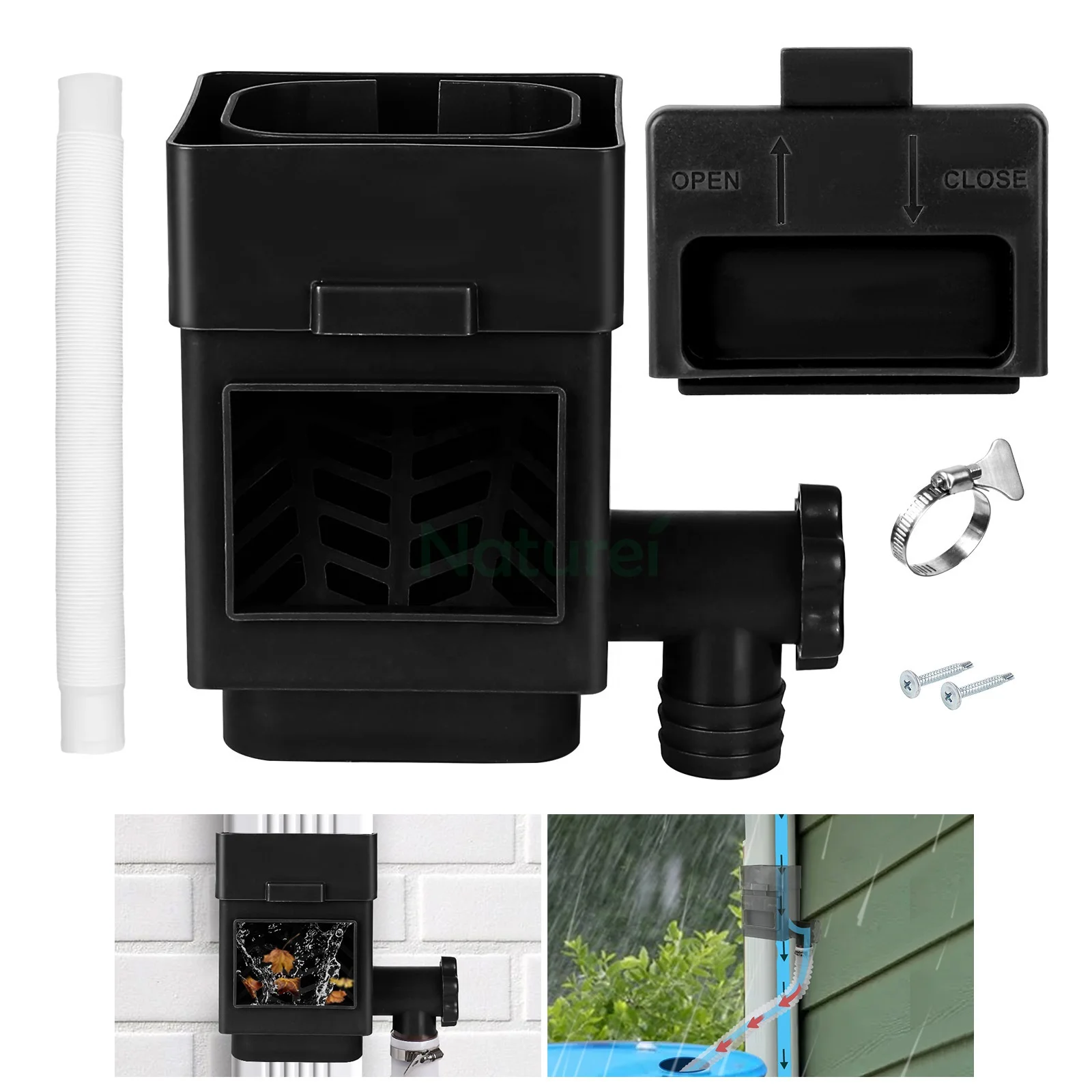 Residential Rain Barrel Diverter Kit Rainwater Collection Systems