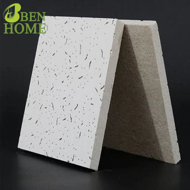 Factory New 15Mm Thickness Acoustic Suspended Mineral Fiber Ceiling Tiles Sheets In China