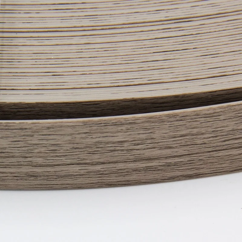 High Quality 2*22mm Wood Grain Matt Finish PVC Edge Strip from Professional Trustworthy Factory