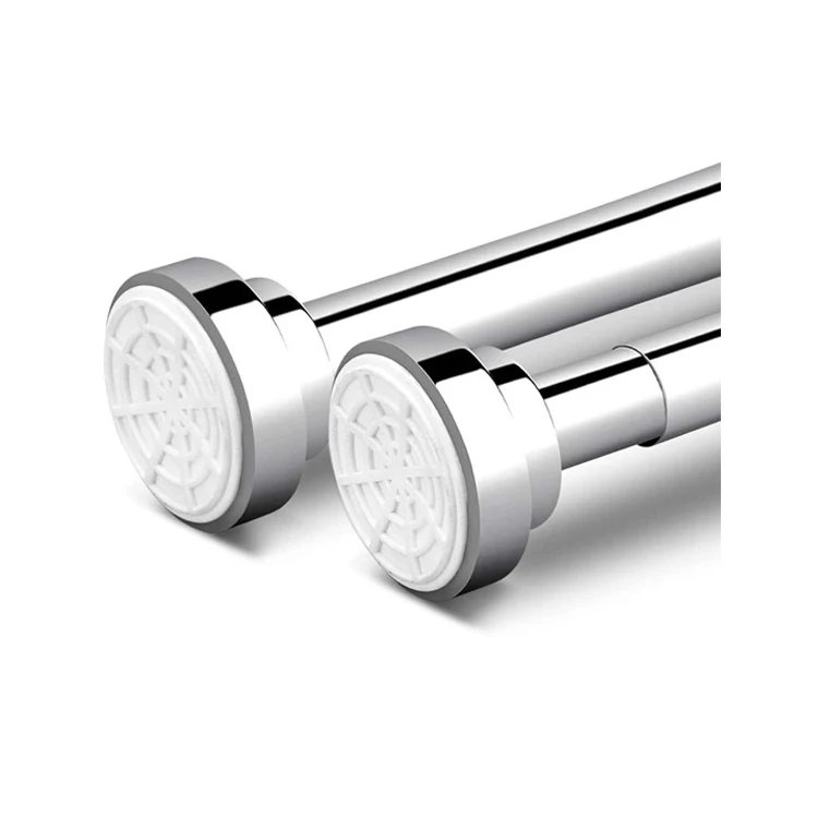 Hot Sale Europe Simple Roman Curtain Pole Rod Telescopic Curtains Rods Metal Extensible stainless steel shower curtain rod