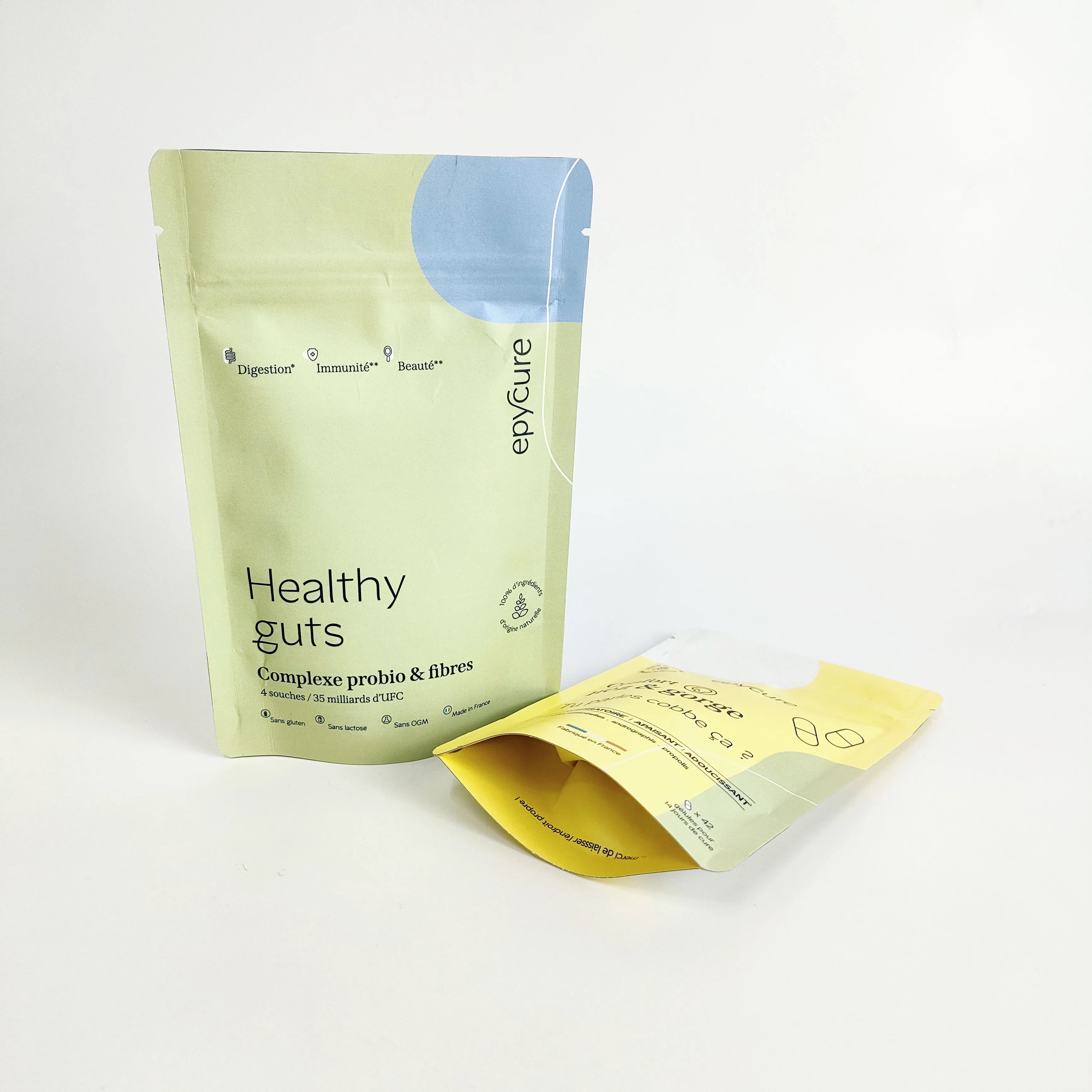 Custom food grade kraft paper bags resealable aluminum foil lined packaging manufacture