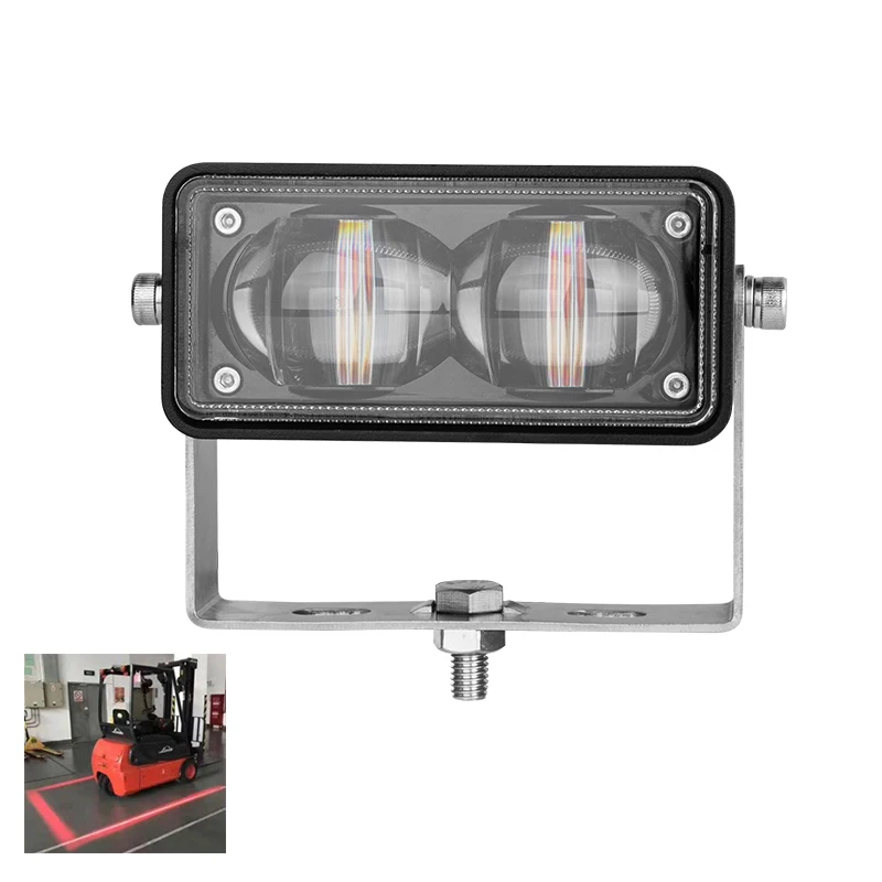 30w 9-110v led forklift safety light crane line beam safety light led danger area 5 inch forklift safety warning lamp