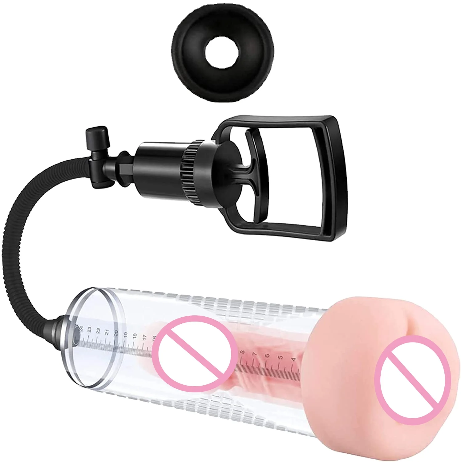 Manual Vacuum Penis Pump Strengthen Enlarger Booster Extender Device for Men Penis Massage Care For Male Penis Extender