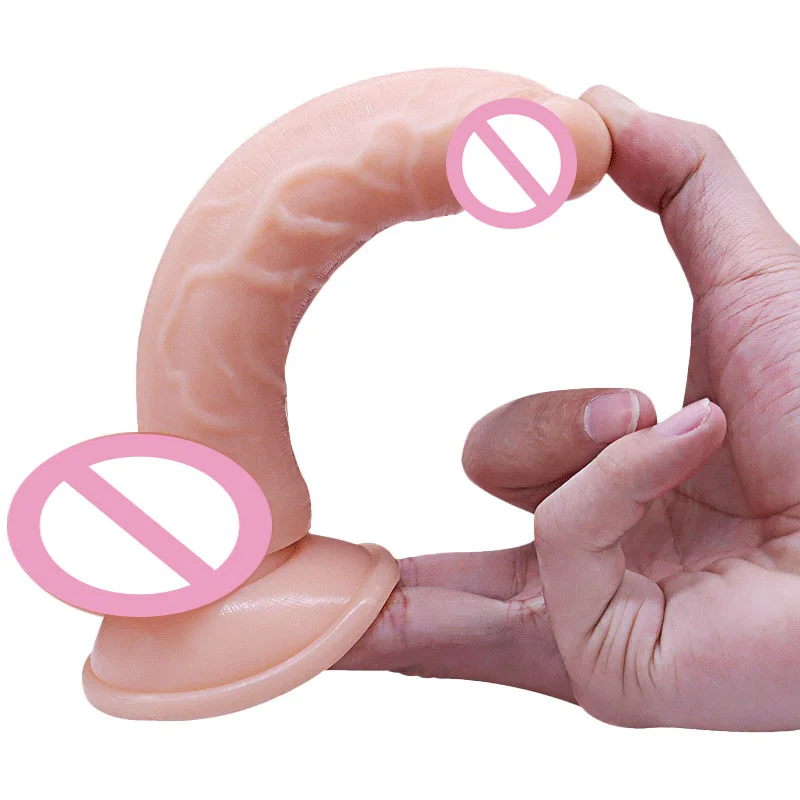Curved Shaft Big Black Dildos with Powerful Suction Cup High Quality Realistic Female Toys Sex Adult Dildo For Women Masturbator