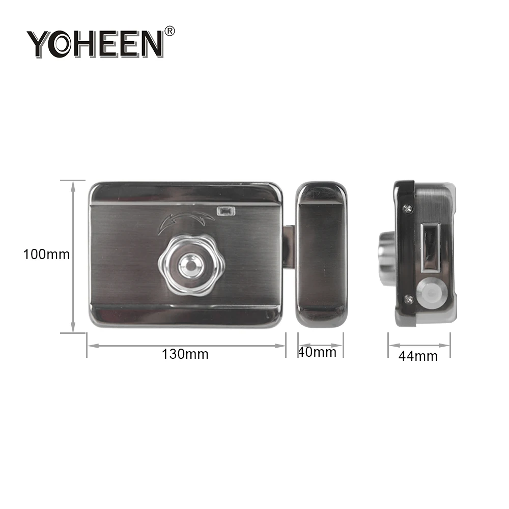 Waterproof Smart Electric Rim Lock with Tuya Smart Life APP WIFI Outdoor Gate Door Fingerprint Lock