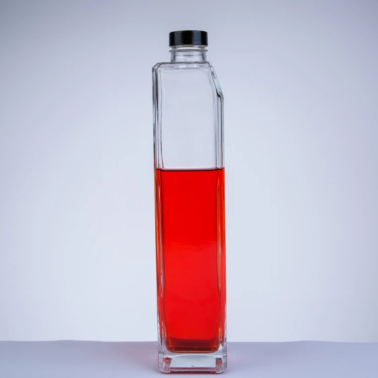 Best Price Modern Luxury 700Ml Clear Glass Liquor Wine Bottle Glass Brandy Bottle Liqueur Glass Bottles