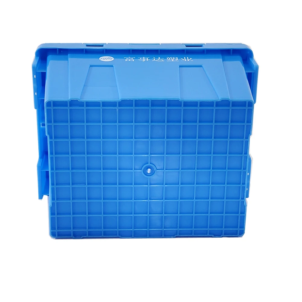 Durable Blue Color PP Material Plastic Crate Nestable Plastic Crate