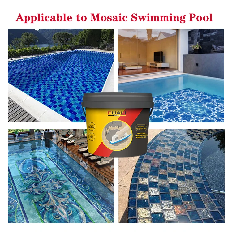 Odorless Anti-mildew 3.5kg Epoxy tile grout Gap Filler for Mosaic Swimming Pool Bath Room Use