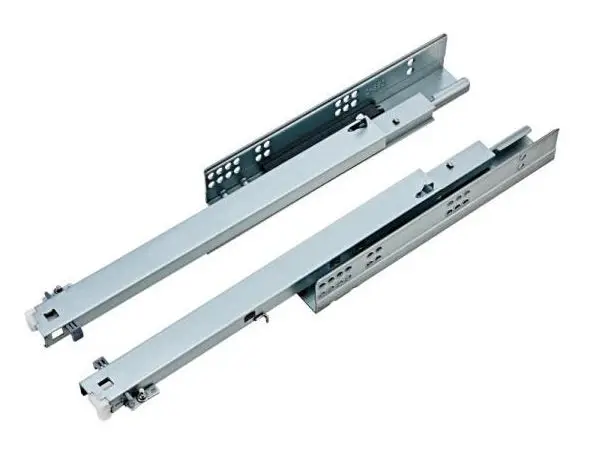 E-SHINING Furniture Cabinet Drawer Slide Full Extension Soft Closing Under Mount Slide