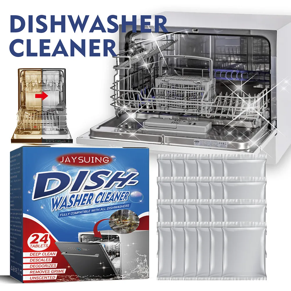 Removes Dishwashing Cleaner Tablet Limescale Household Dishwasher Cleaning Sheet Powerful safe Dish wash Cleaning Tablet