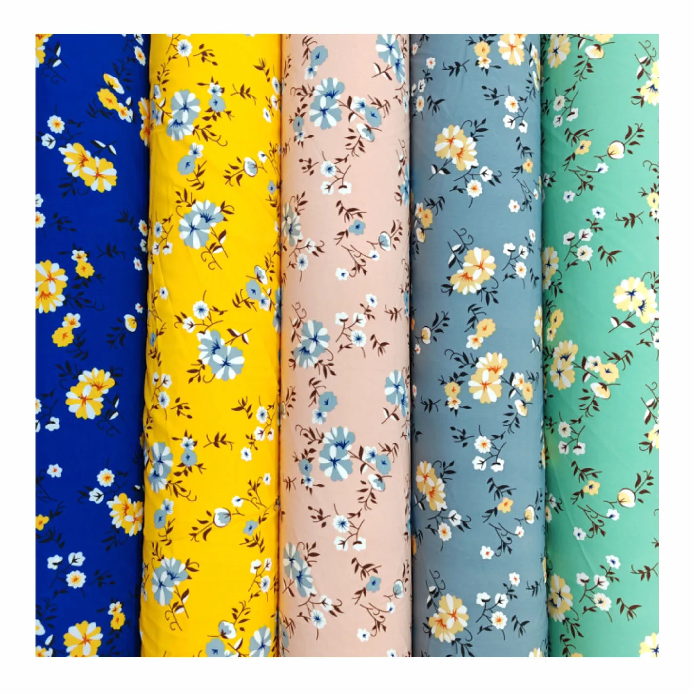 105-110gsm 100D 4 way stretch elastane fabric 95 polyester 5 spandex fabric flower dress super soft polyester spandex fabric