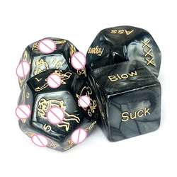 Romantic Role Playing Dice Funny Dice Wedding Gifts Action Dice Set Novelty Honeymoon Newlyweds Sex Game for Couple Him and Her