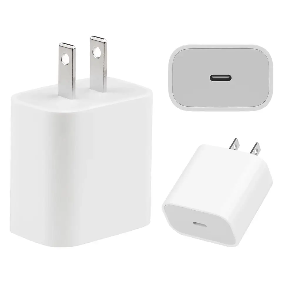 Universal EU US Mobile Phone Wall Type C Fast Charger Cable Adapter 18w Pd Charger For Iphone Charges USB C data cable