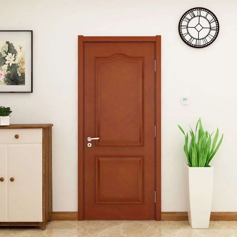 Black modern custom classic interior solid wood modern living room front entrance wooden door