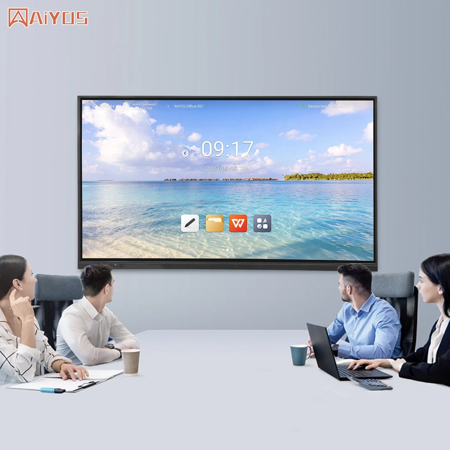 Built in FHD AI Camera Smart Class Interactive Whiteboard Conference LCD Writing Digital Smart Board interactive whiteboard