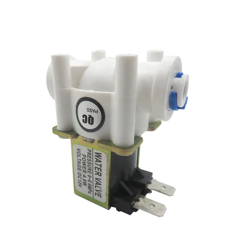 12VDC POM Electric Solenoid Valve 1/4  Port Water Flow Switch Control Inlet Valve For Coffee Drinking Filter Sensor Valve