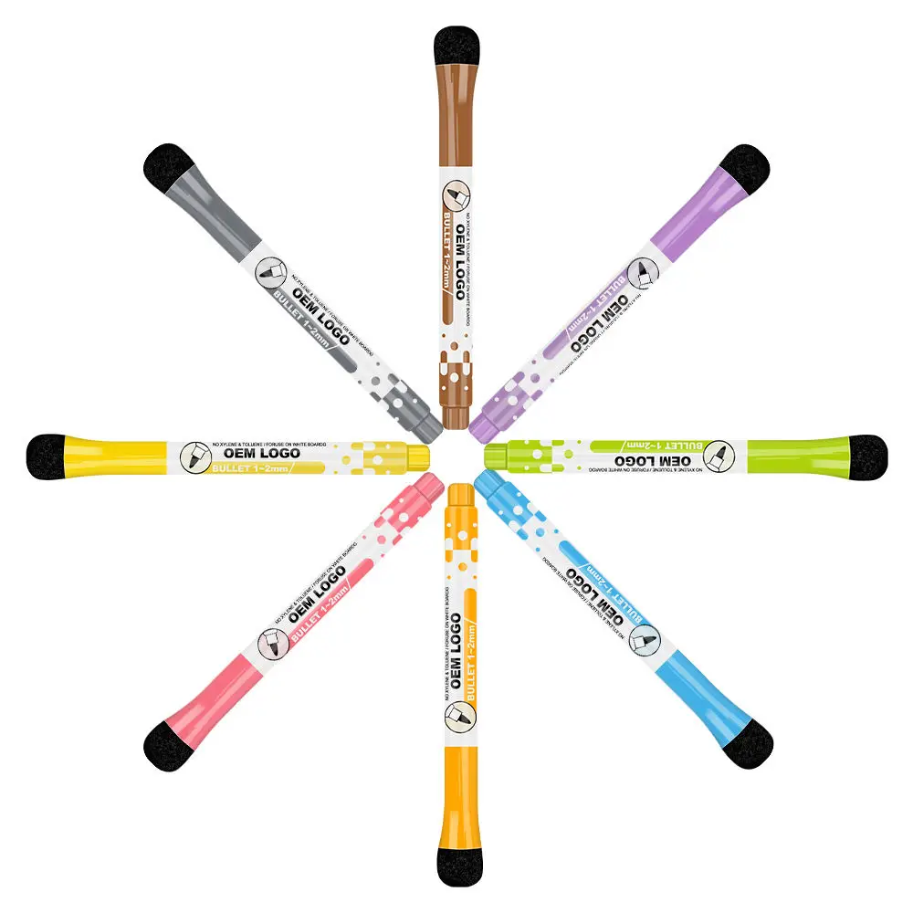 High Quality Colorful Hot Sale Customization Dry Erase Marker Pen Whiteboard Markers with Eraser