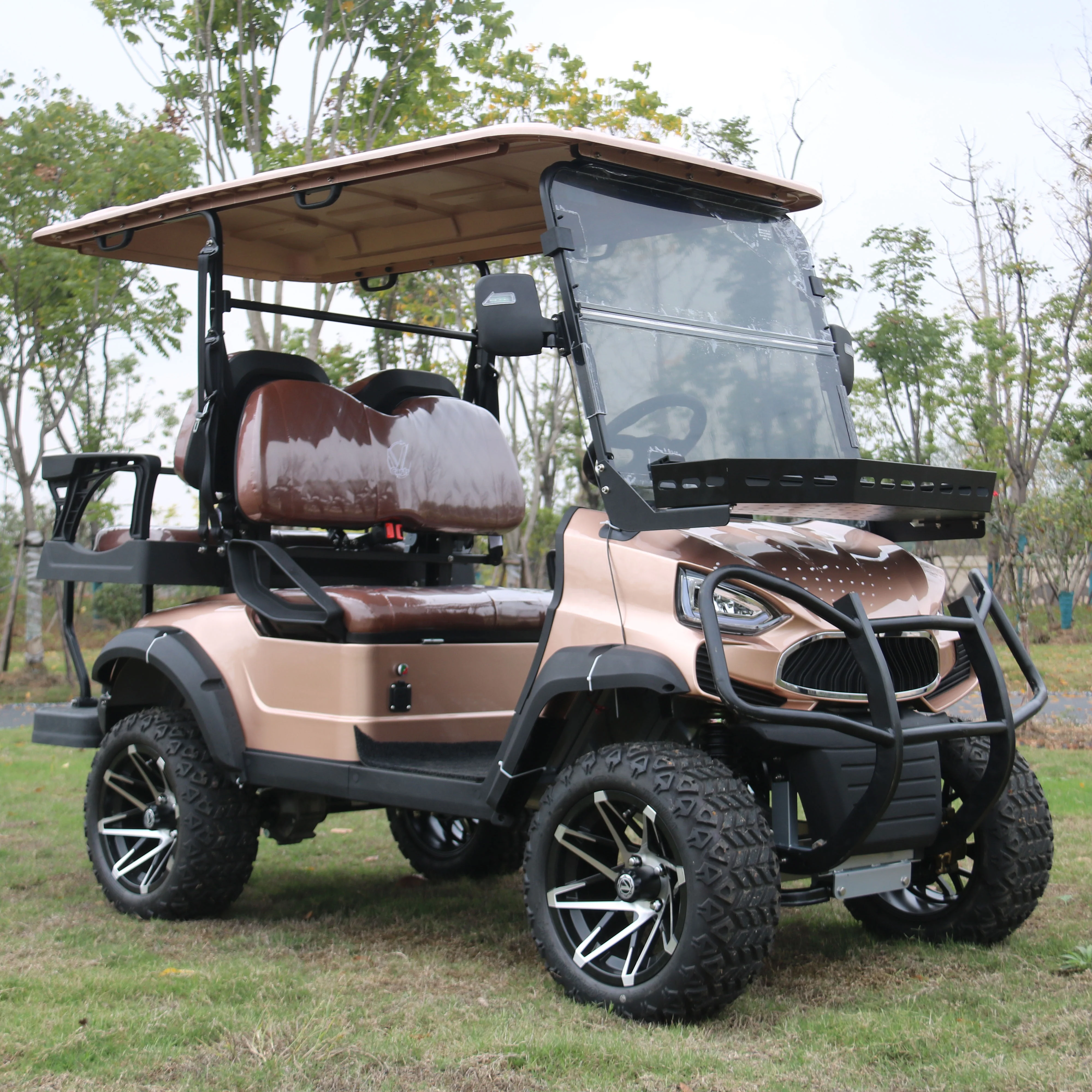 Hot Sale Dot Approved Wholesale Pc 4 Person Golf Cart Tinted Windshield Folding Club Car