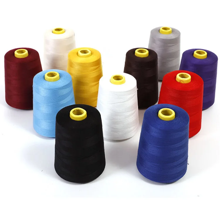 OEM 20/2 multi color 100% spun polyester sewing thread