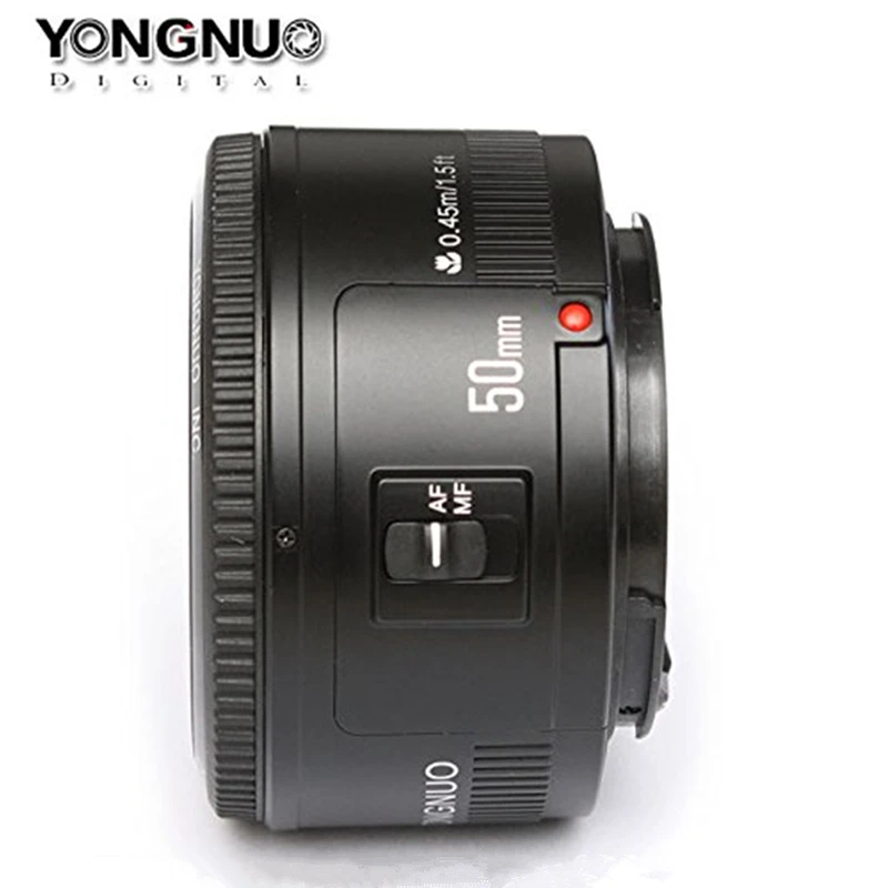 YONGNUO YN50MM F1.8 Camera Lens for Nikon Large Aperture AF MF DSLR Camera Lens