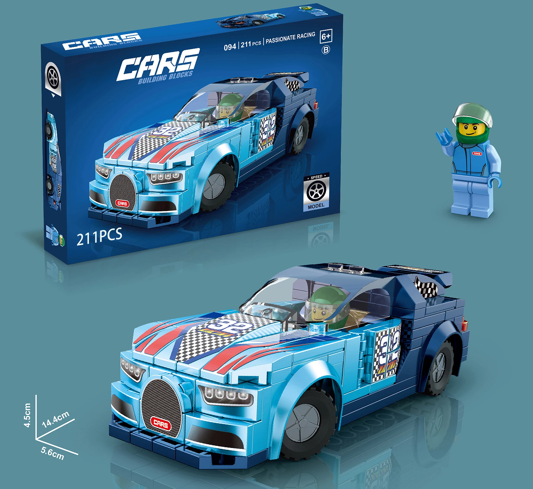 Model Toy Building Blocks Compatible With legoing DIY block building car educational toy car