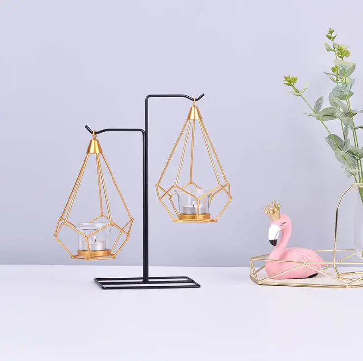 Unique Product 2020 Geometric Candle Tea Light Holder Candlestick Home Light Candle Holder