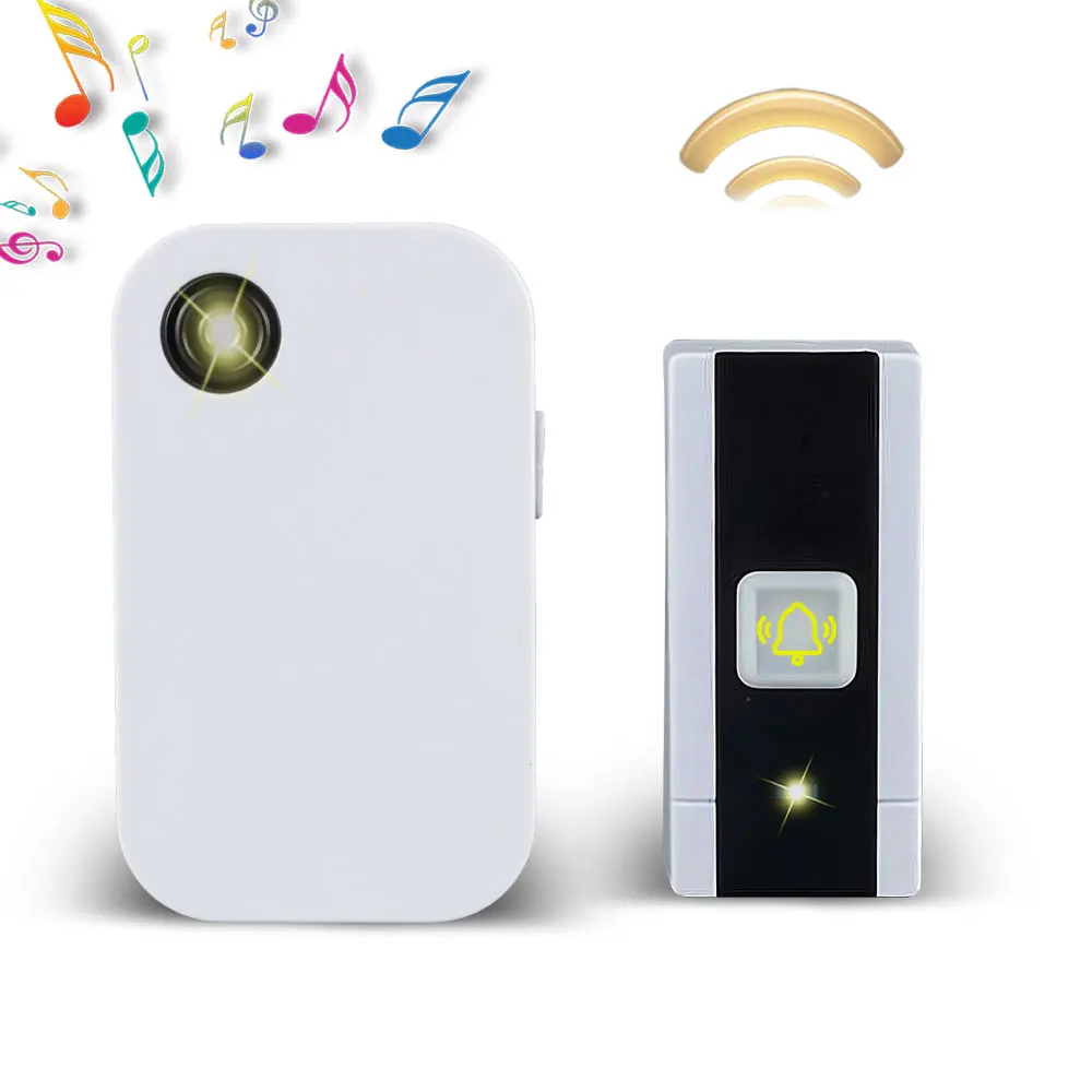 strobe light chord sound music LED 12v dc doorbell New arrival waterproof ring door bell